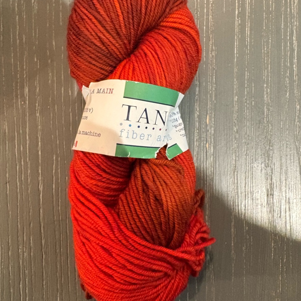 TANIS Fiber Arts Red Yarn